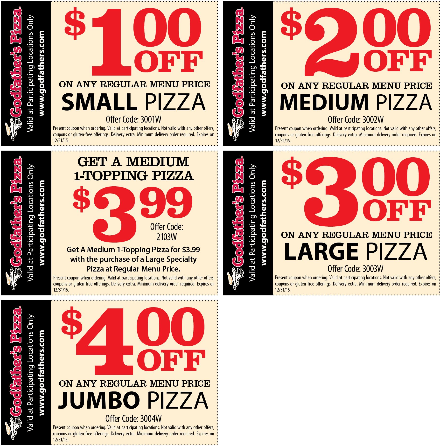 Godfather's Pizza Coupons Printable | Walker Art
