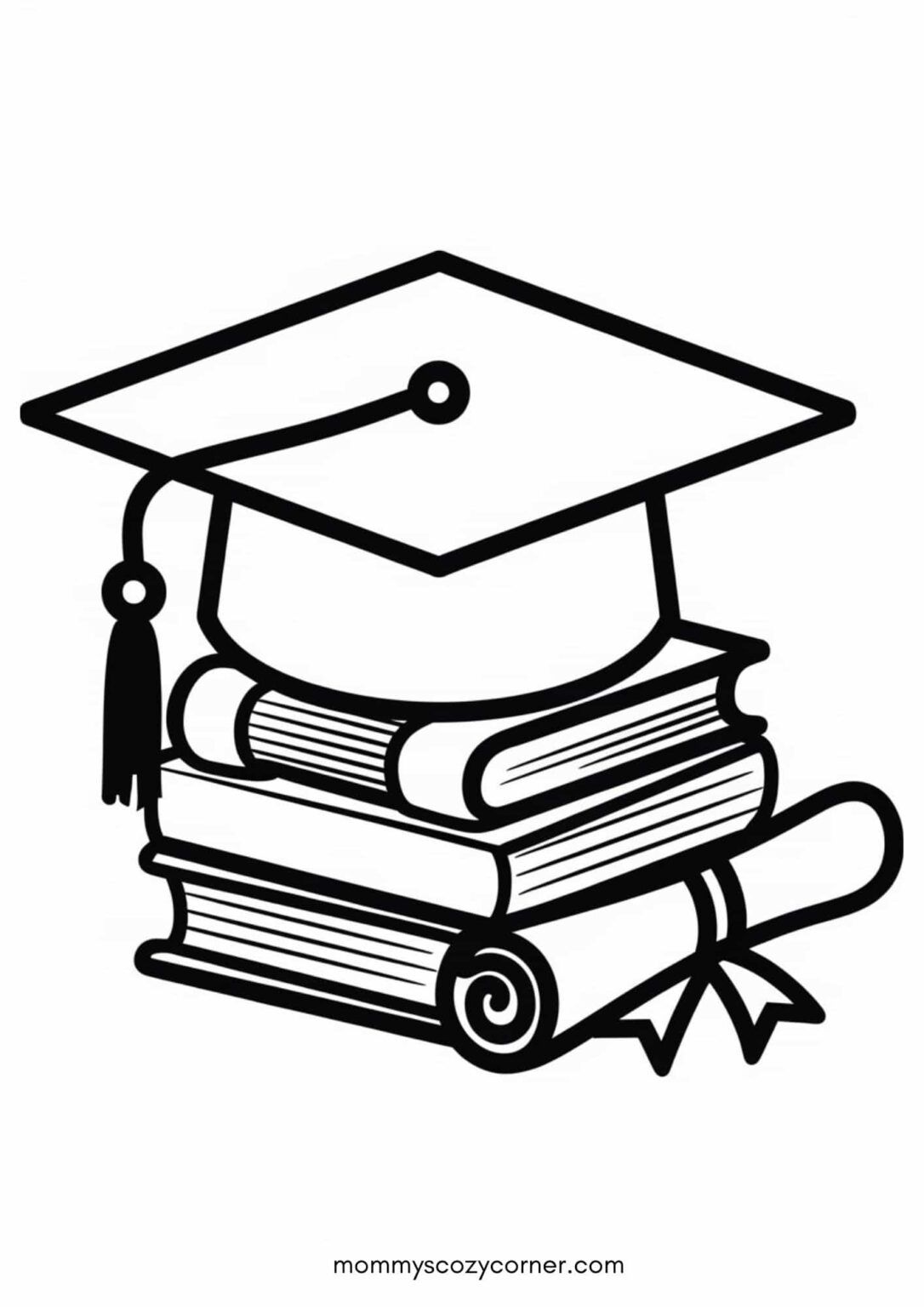 Graduation Cap Template Printable | Walker Art